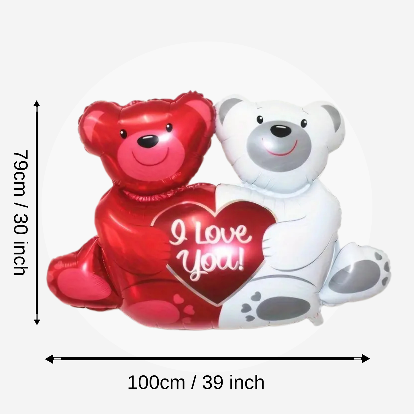 I LOVE YOU - Bear Balloon