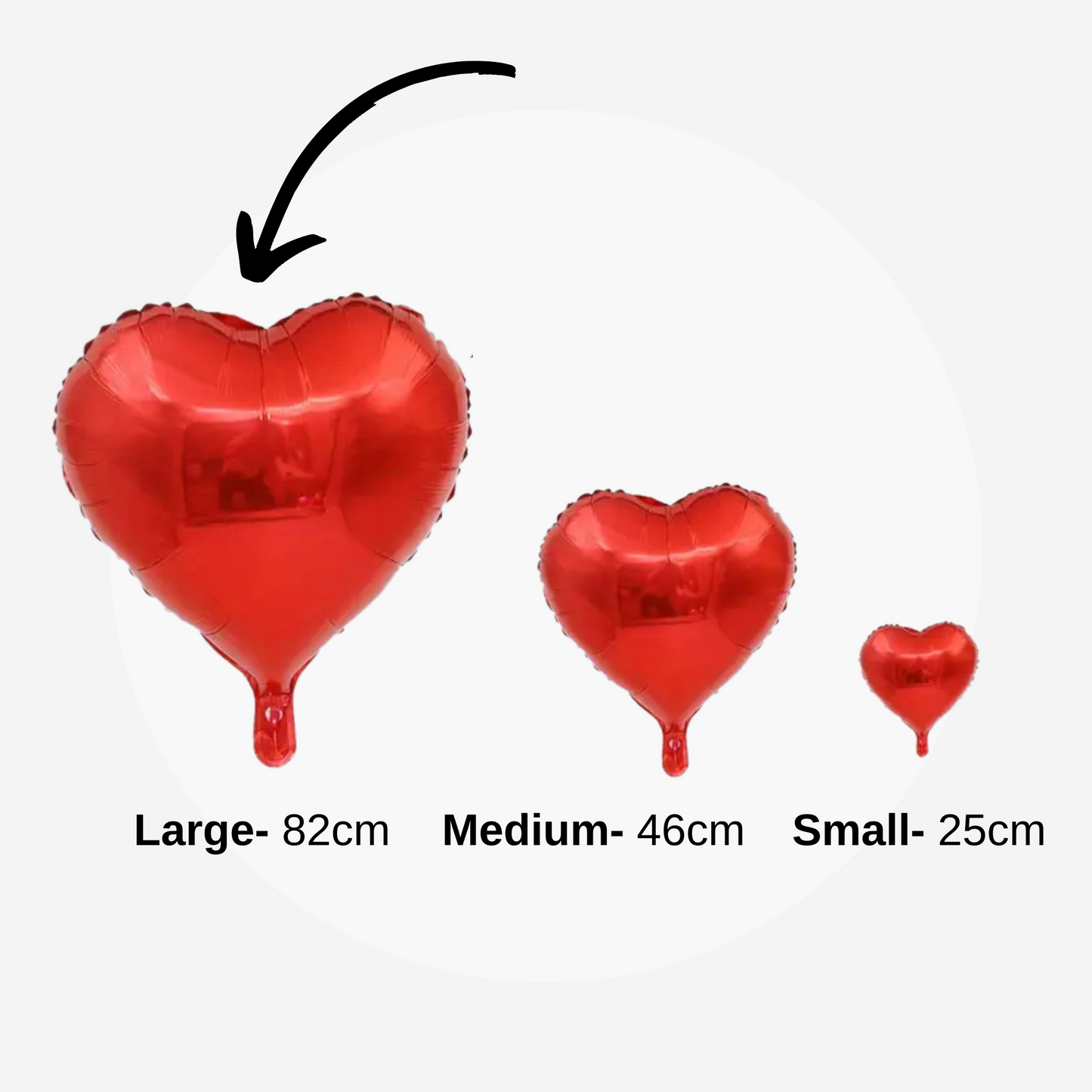 LARGE Red Heart Balloon❤️ - 82cm